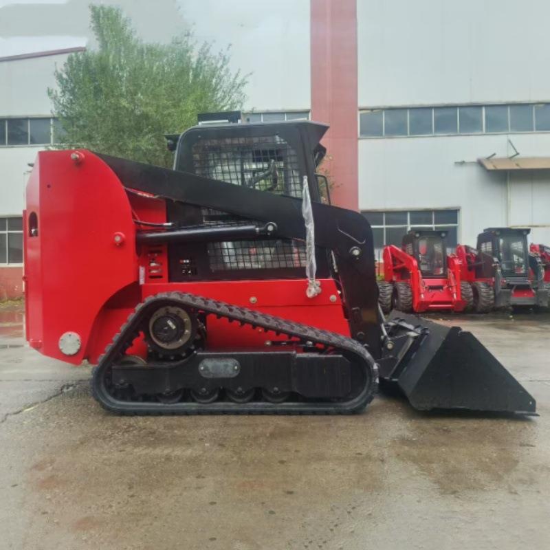 出口印尼养殖场矿区农用小型滑移装载机垃圾清理搬运HT100小铲车