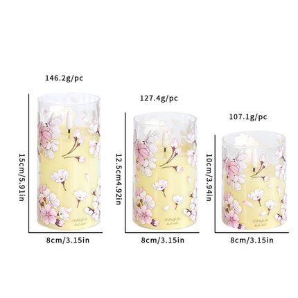 电池遥控仿真火焰贴花蜡烛氛围小夜灯婚礼布置剧本杀地摊夜市假灯