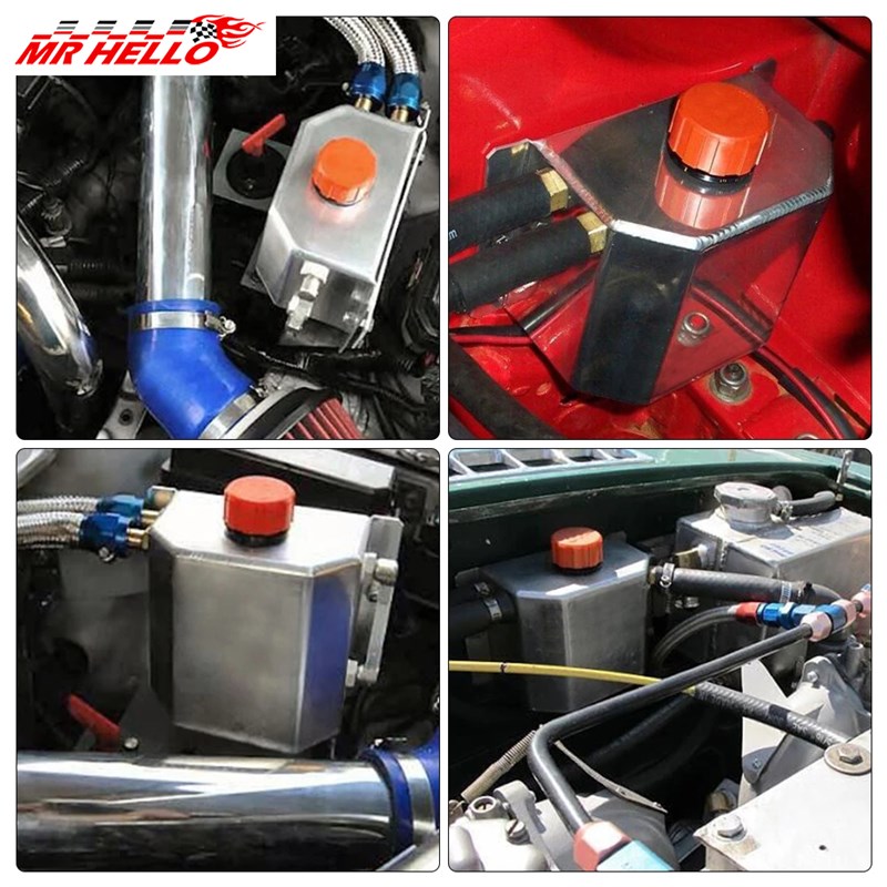 改装通用赛车越野车竞技全铝副水箱 冷却消泡壶 副水壶 1L 2L