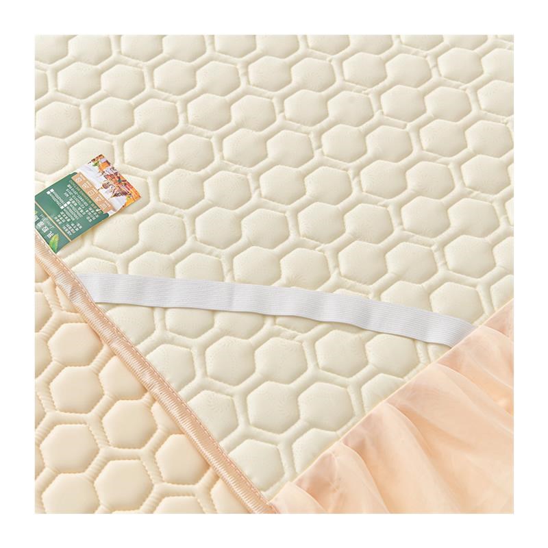 乳胶冰丝凉席三四件套夏天可机洗软床垫床上用品水洗空调席床裙款