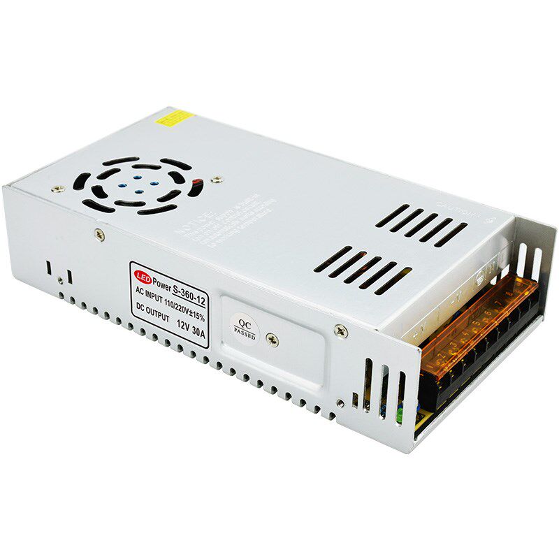 热卖LED开关电源12V 30A 360W监控货架灯带灯条灯箱电源变压器