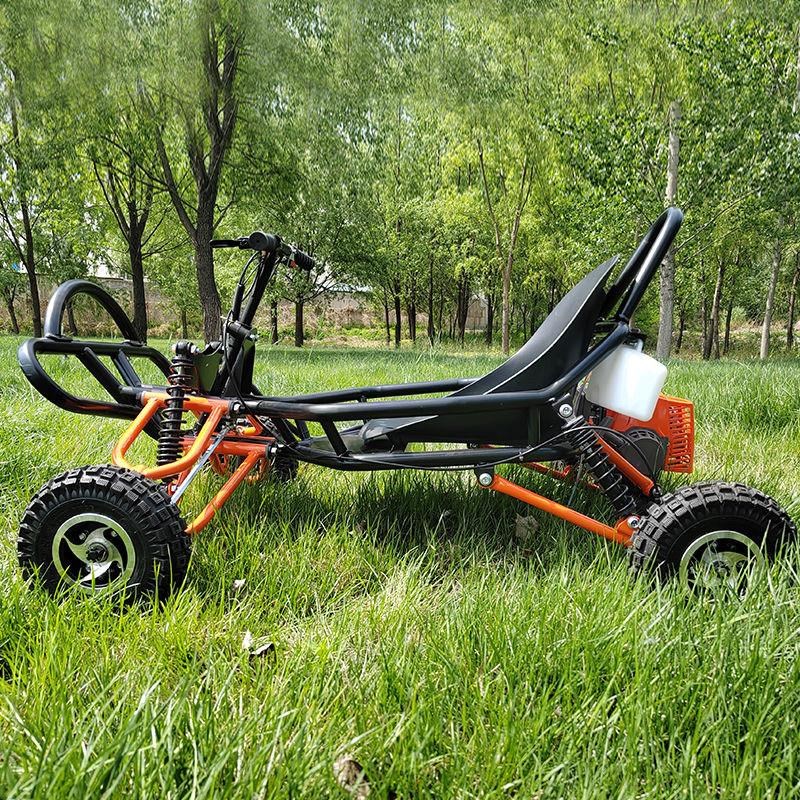 越野卡丁车燃油版儿童游乐场可坐沙滩便携式漂移迷你摩托车跑厂家