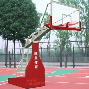 库尔勒移动埋地式篮球架博乐球星篮球架厂吐鲁标准型番篮球架厂