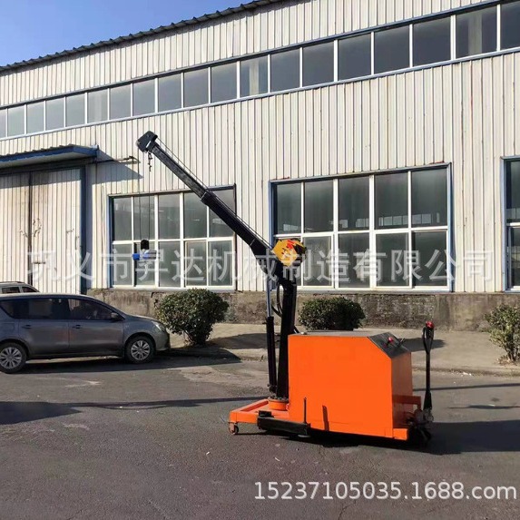 自行走全电动液压旋转吊车 全自动 360度旋转移动式液压小吊机