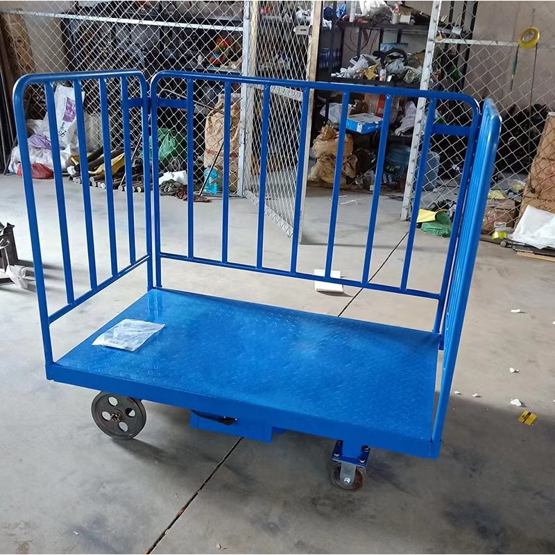 农用地轨移动工具车手推围栏工具车6档1吨大棚轨道运输车劳动车