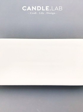 CANDLE.LABn  白色长方平盘瓷盘调色盘蜡烛制作工具试色盘N1