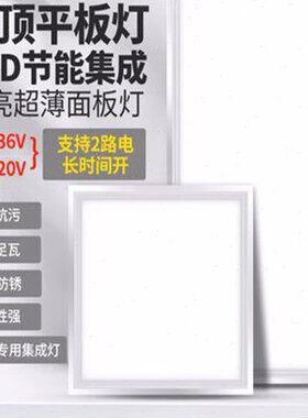 两用直流12伏吸顶灯房车灯船用节能灯24V36V平板灯300X600X600MM