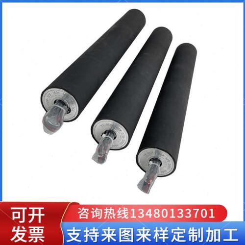 电动滚筒交流三相220V380V橡胶聚氨酯包胶辊筒内置电机动力辊筒