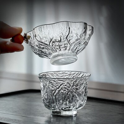 玻璃茶漏公道杯茶滤n一体三件套茶漏器创意过滤网茶隔日式功夫茶