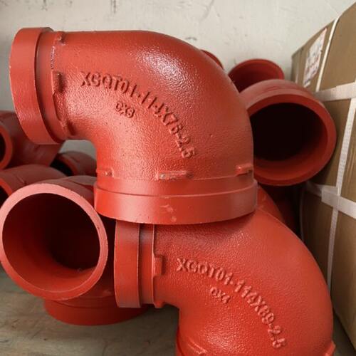 沟槽变径弯头165*114x89 沟槽大小弯头114*76 变径弯头100变65