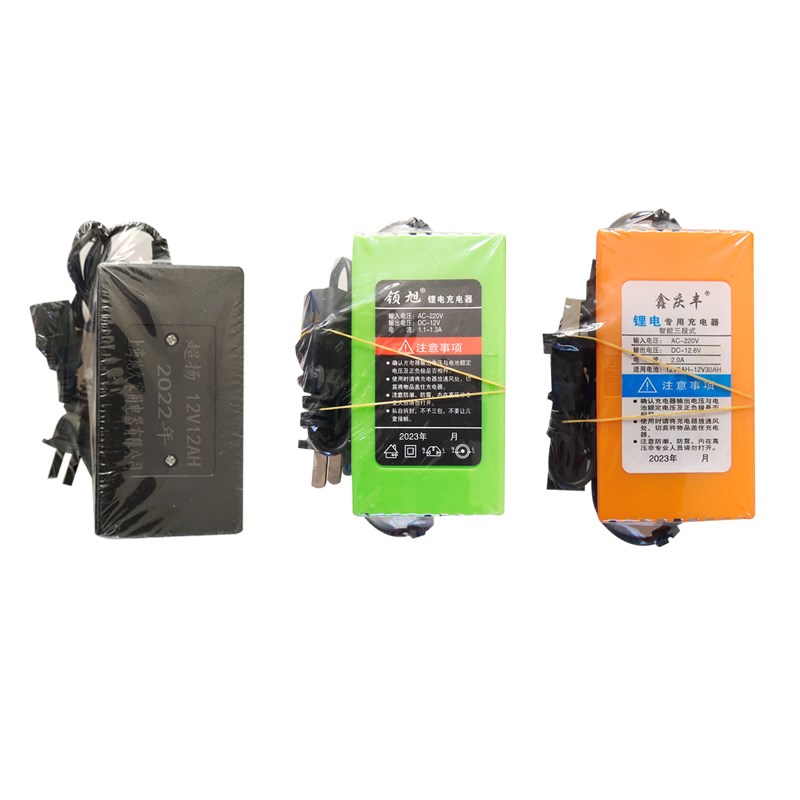12V铅酸电池锂电池充电器施肥器喷雾器配件农用多功能撒肥机