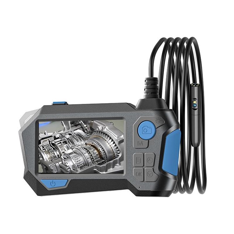 新款4.5寸带屏工业内窥镜360度可旋转高清管道摄像头视频检测仪