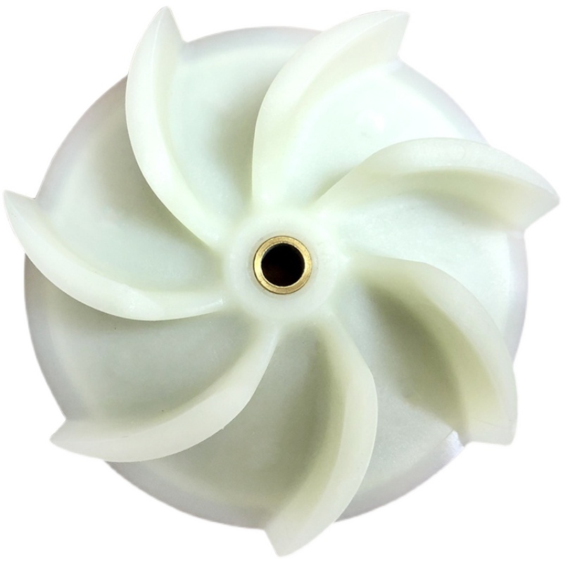 无尘子母锯风机风叶塑料七叶台锯无尘锯木工吸尘器叶轮推台锯配件