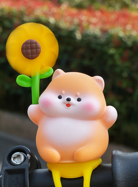 电动车装饰摆件自行车平衡车小配饰电瓶摩托单车小风车山地车饰品