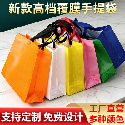 无纺布手提袋子定制服装店logo