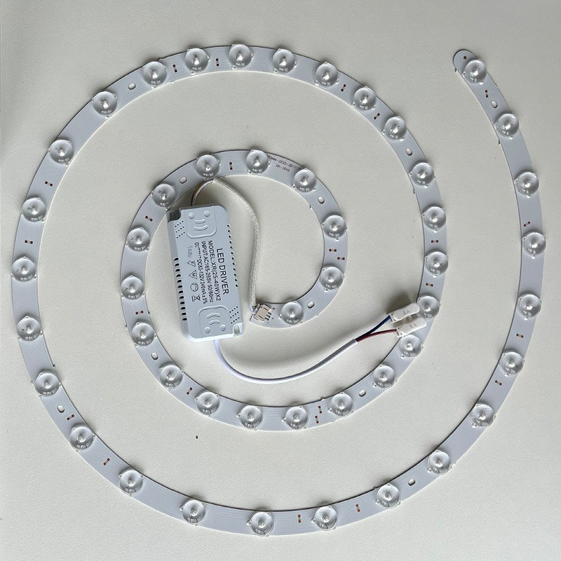 家用吸顶灯led方形灯芯片替换改造光源三色变光灯盘圆形磁吸灯泡