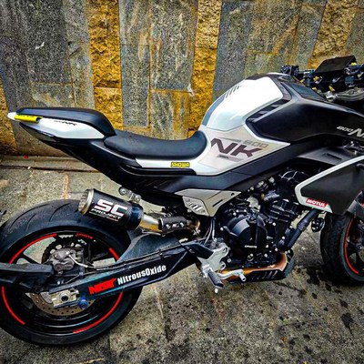 适用春风800NK 改装排气管SC尾段直排跑车声浪升级直上无损安装