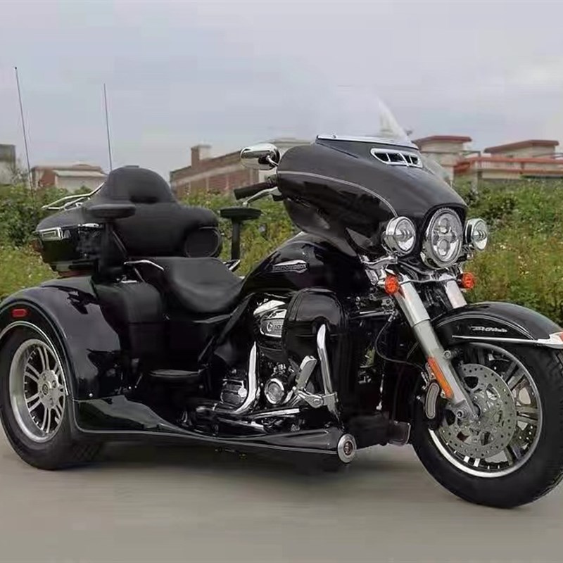 进口哈雷滑翔正三轮金刚狼复古巡航 V缸太子旅行重机大踏板摩托车