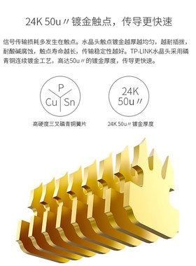 原装普联TP-LINK TL-EH5e01-100个超五类网络水晶头RJ45千兆EH5e-