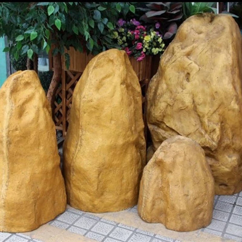 仿真石头空心立式井盖石头假山电箱灯箱装饰摆件橱窗展厅店铺道具