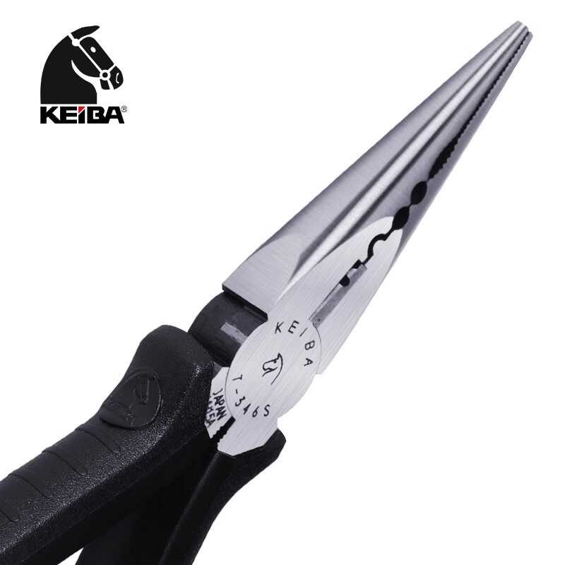 KEIBA马牌尖嘴钳马牌T-316S/T-346S电工尖嘴钳6寸多功能钳尖口钳