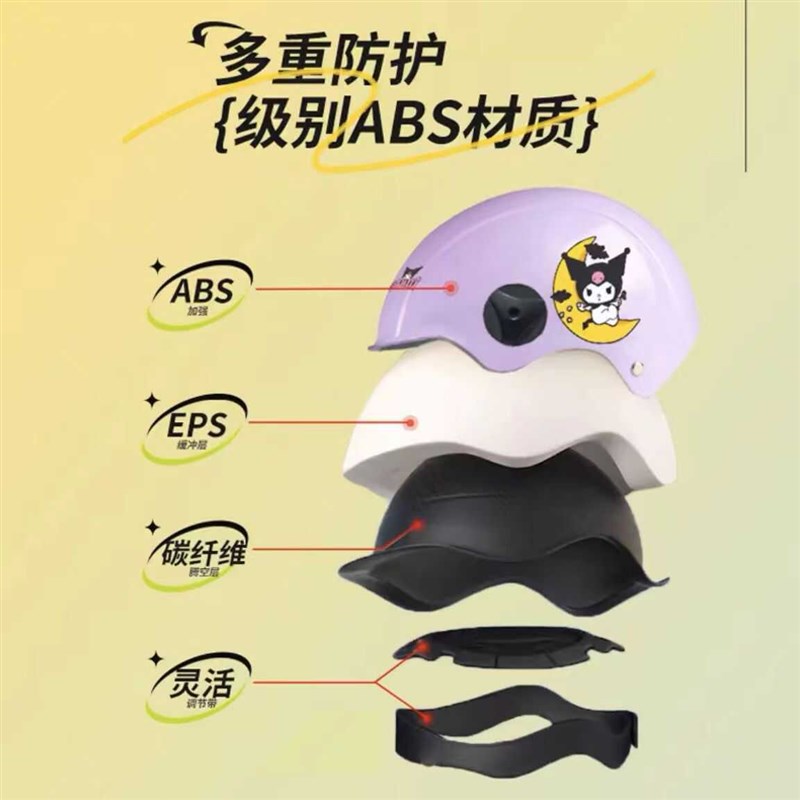 新国标3C认证儿童头盔男女小孩宝宝电动摩托车安全帽半盔夏季四季