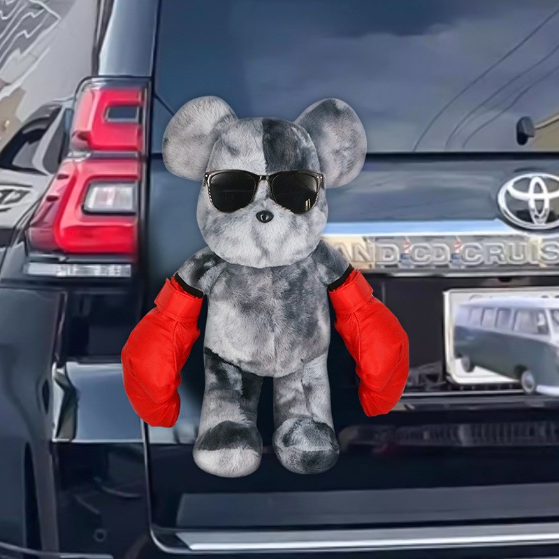 暴力熊汽车尾挂件车外后备箱车载公仔摩托车玩偶装饰品尾部高级感