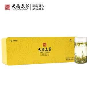 川茶集团天府龙芽冠龙绿茶特级雀舌明前高山绿茶3g*40袋礼盒