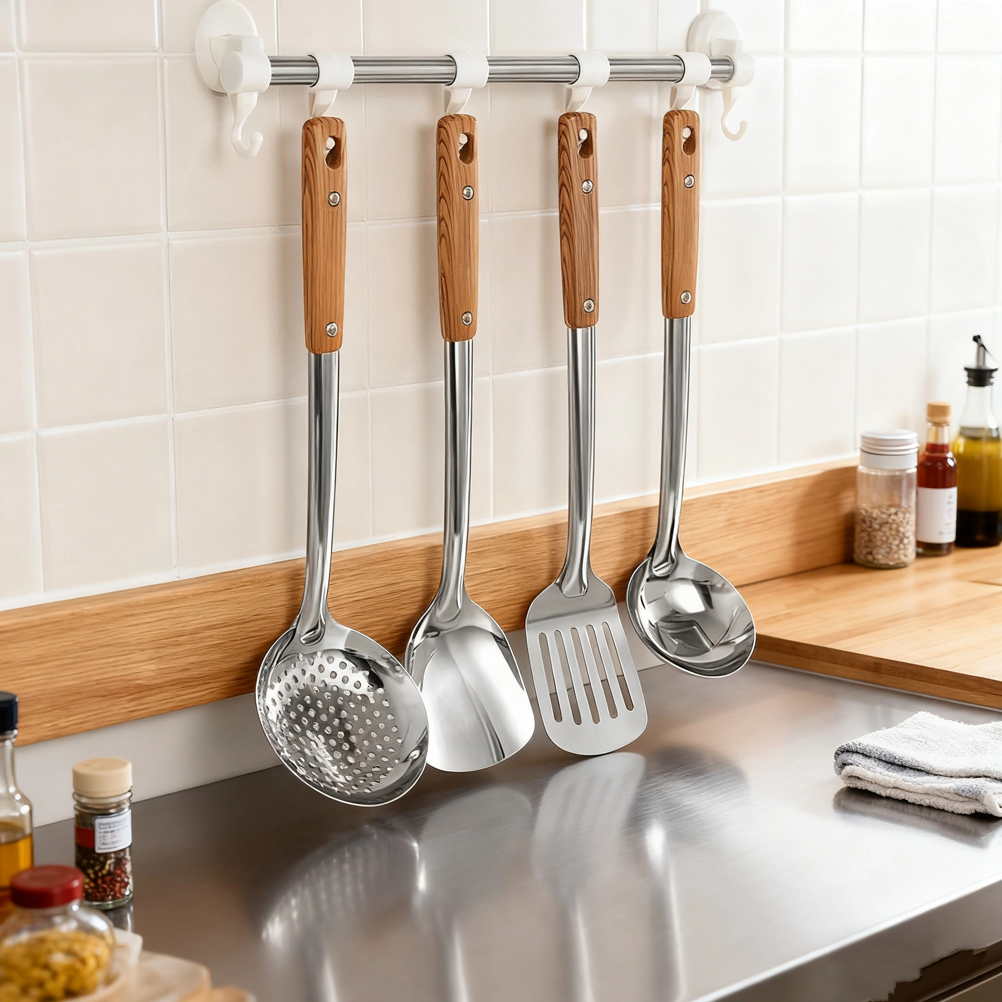 304不锈钢锅铲漏铲汤勺漏勺