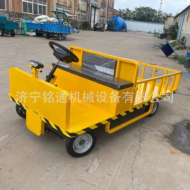 厂区整骑四轮电动车周转四轮搬运车小型电动护栏四轮车
