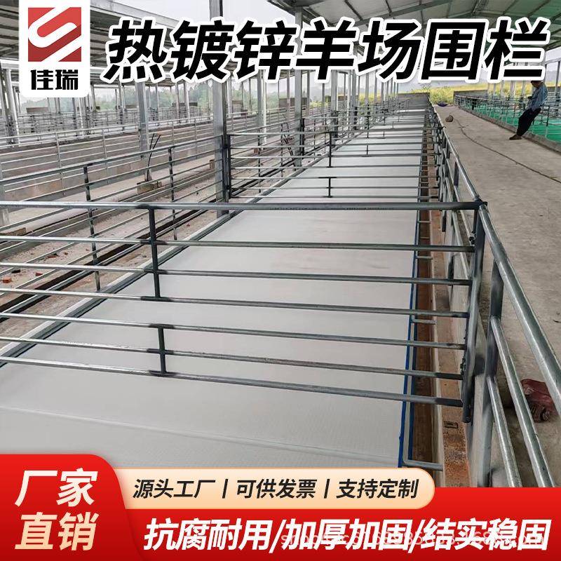 热镀锌牛马羊养殖场围栏牛羊圈围栏挡羊圈用钢架一体栏杆牛圈钢架