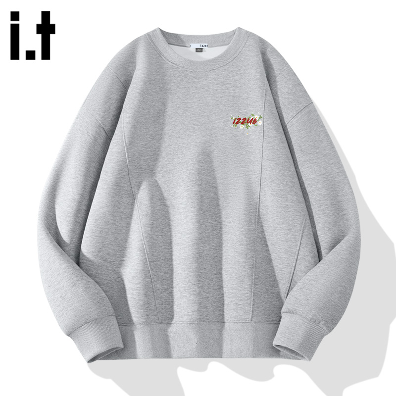 itizzue分割空气层圆领卫衣男