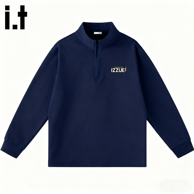 it izzue打底衫男士秋冬新款高领保暖内衣男款半拉链立领长袖t恤,男装,T恤,淘宝优惠券,粉丝福利购,淘宝优惠卷