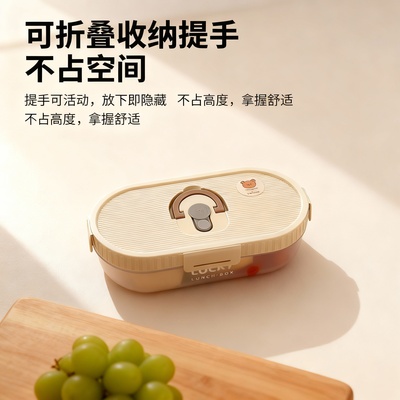 食品级饭盒可微波加热上班族带饭便当盒2025新款学生带饭便携餐盒