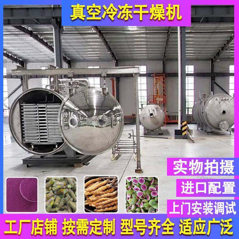 冻干青花鱼宠物零食低温冷冻设备鸡鸭肉碎猪肝食品冻干机械