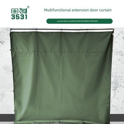 3531帐篷布加厚门帘户外防雨布防水帆K布防风保暖伸缩隔断门帘