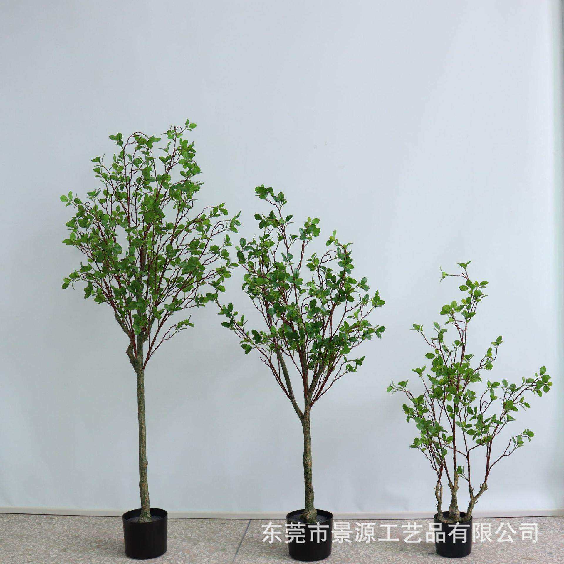 仿真绿植椿树盆栽客厅服装店面民宿落地植物摆件室内家居装饰盆景
