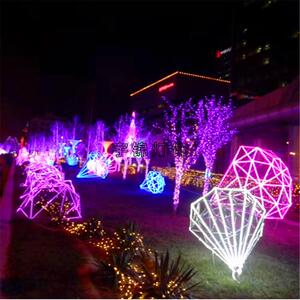 LED钻石灯户外亮化LED灯乐器街道亮化灯光节造型LED喷泉