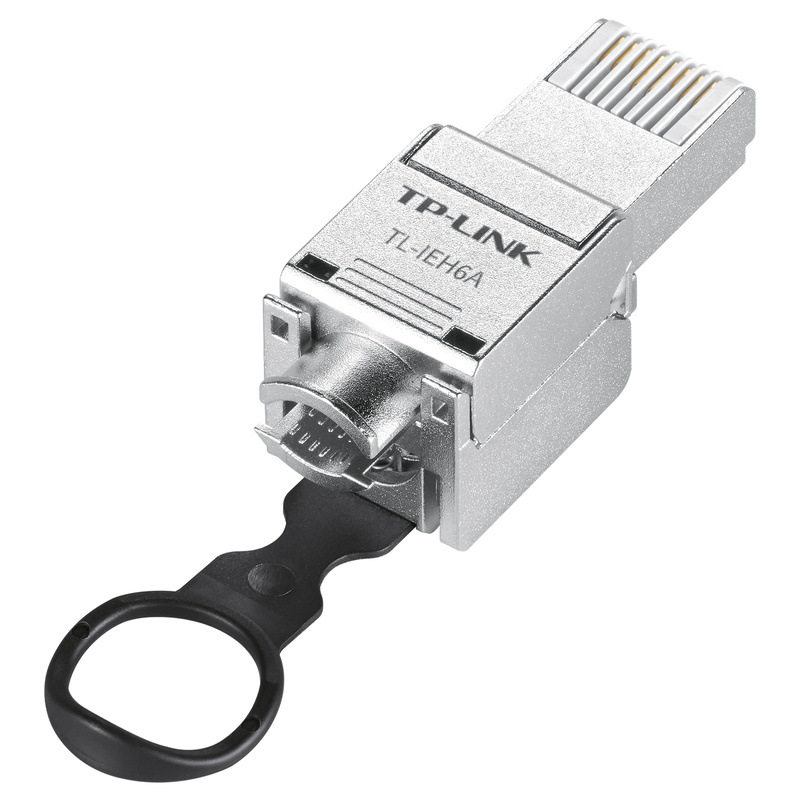 TP-LINK/普联超六类屏蔽工业网络水晶网络水晶头TL-IEH6A双屏蔽