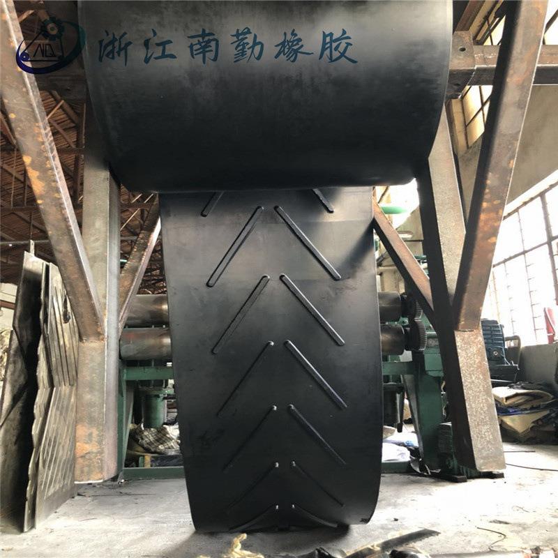 橡胶尼龙输送带 耐热输送带 ep耐高温环形输送带 花纹人字传送带