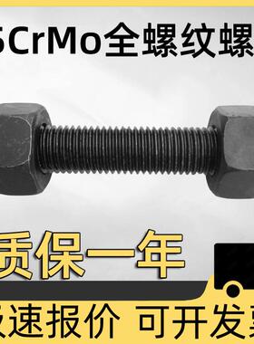 35CrMo全螺纹螺栓12.9级全螺纹螺柱 m24高强HG20613双头全丝螺杆