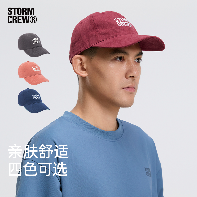 影视飓风刺绣鸭舌帽STORMCREW棒球帽出游休闲情侣时尚百搭男女款