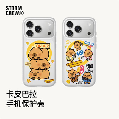 影视飓风×卡皮巴拉联名手机壳Pan's适用于苹果iPhone17Pro&ProMax私模IML叠层防摔趣味保护套