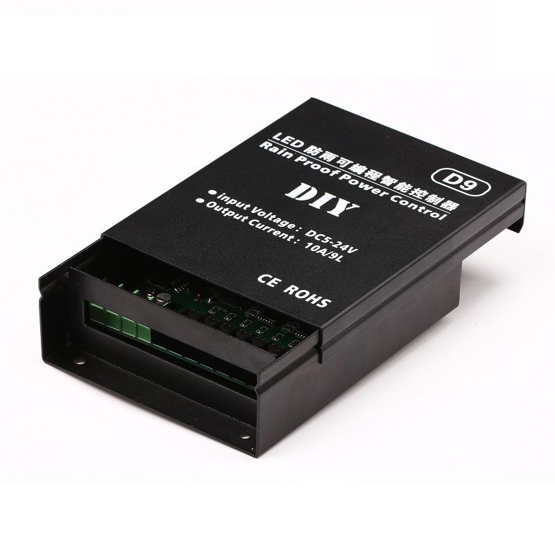 LED分路单色灯带控制器发光字外露广告招牌灯呼吸爆闪5V12V24v