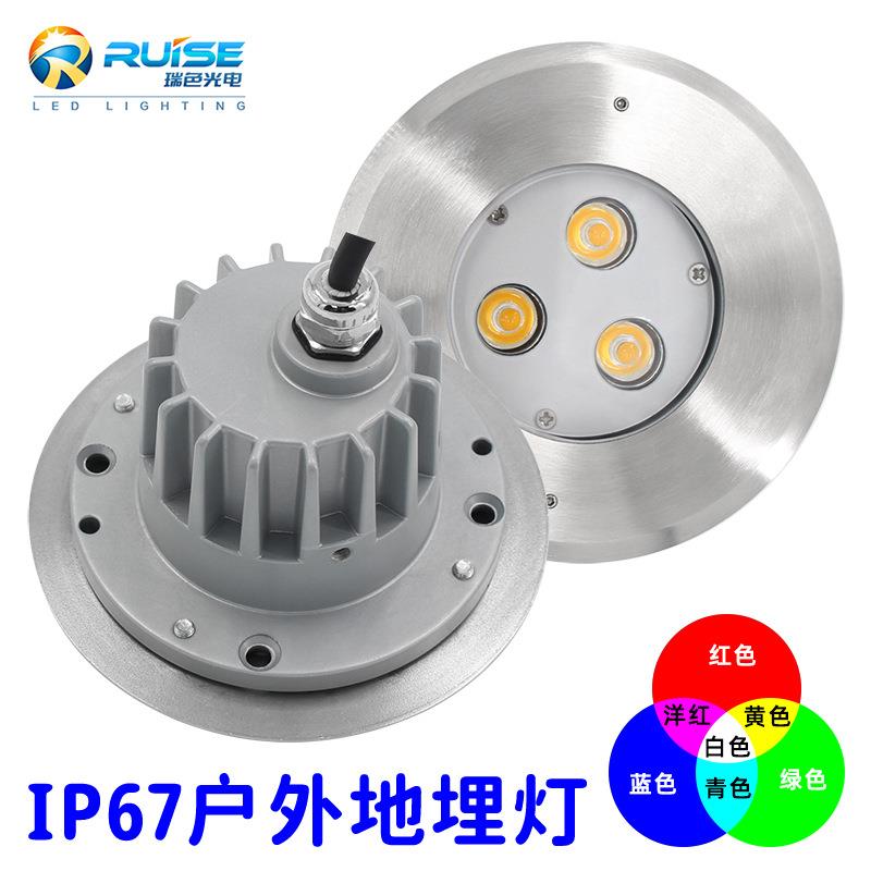led地埋灯草坪灯台阶灯ip67园林广场地脚灯花园照树灯庭院景观灯