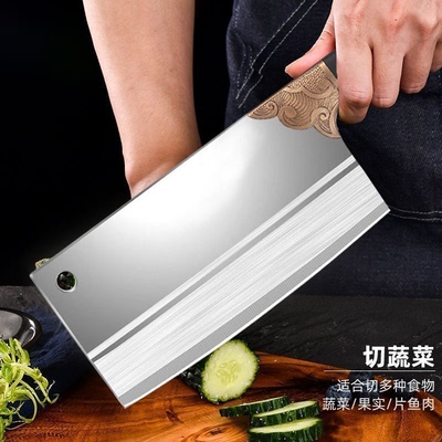 【全国包邮】正品阳江老师傅手工锻打厨房切丝切片二合一