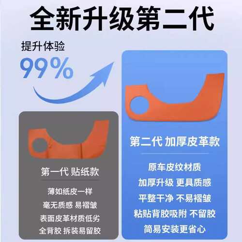 AITO问界M9车门防踢垫加厚款车门板保护贴防刮踩内饰改装用品配件