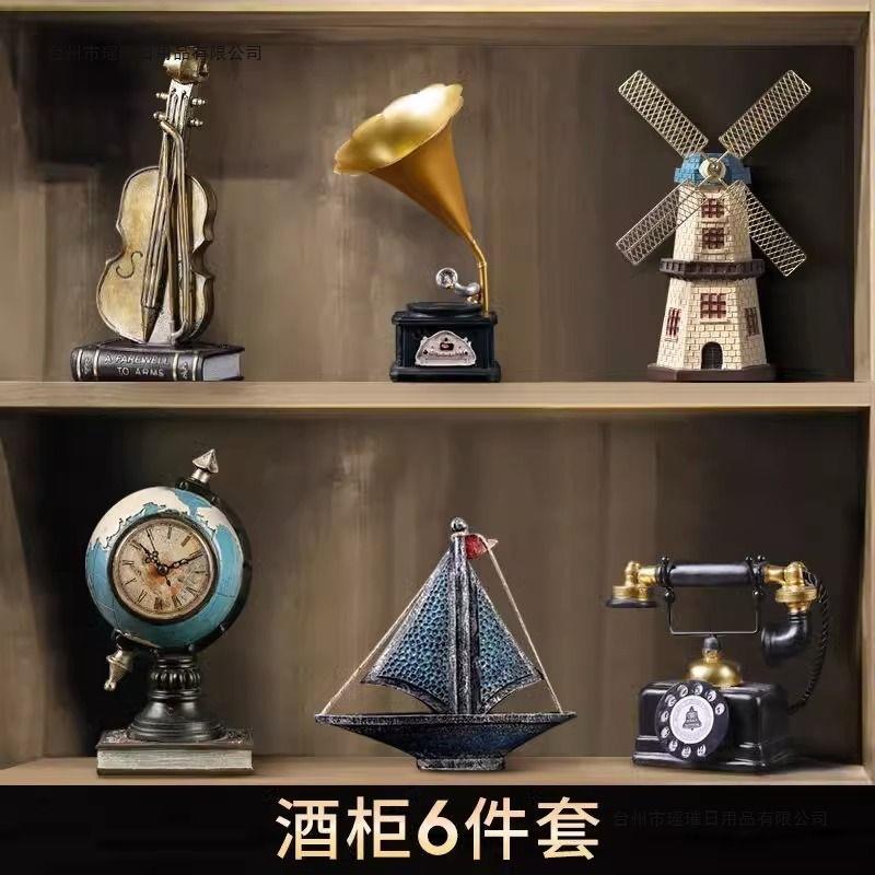 套装组合2025新款上档次客厅装饰品摆件酒柜电视柜高级感工艺品图片