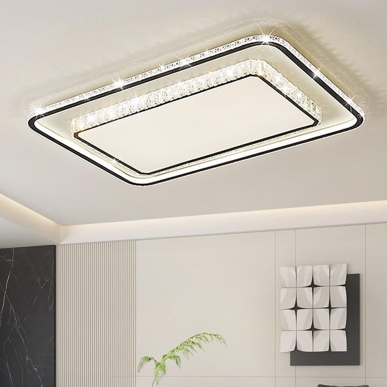 高级轻奢大气客厅水晶灯LED现代简约护眼卧室吸顶灯具新款组合灯