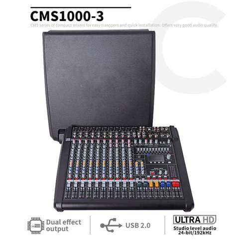 CMS1000-3PM1000-3调音台专业99种效果器舞台混音器MIXERaudio